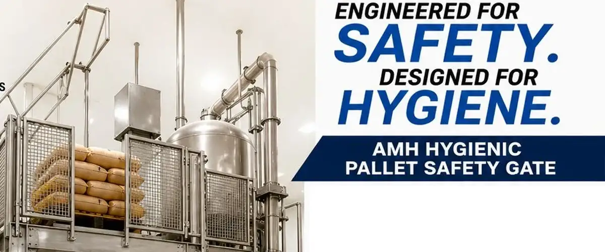 AMH Hygienic Pallet Safety Gate Engineered for Safety and Hygiene